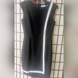 Elegant Black and White Dress